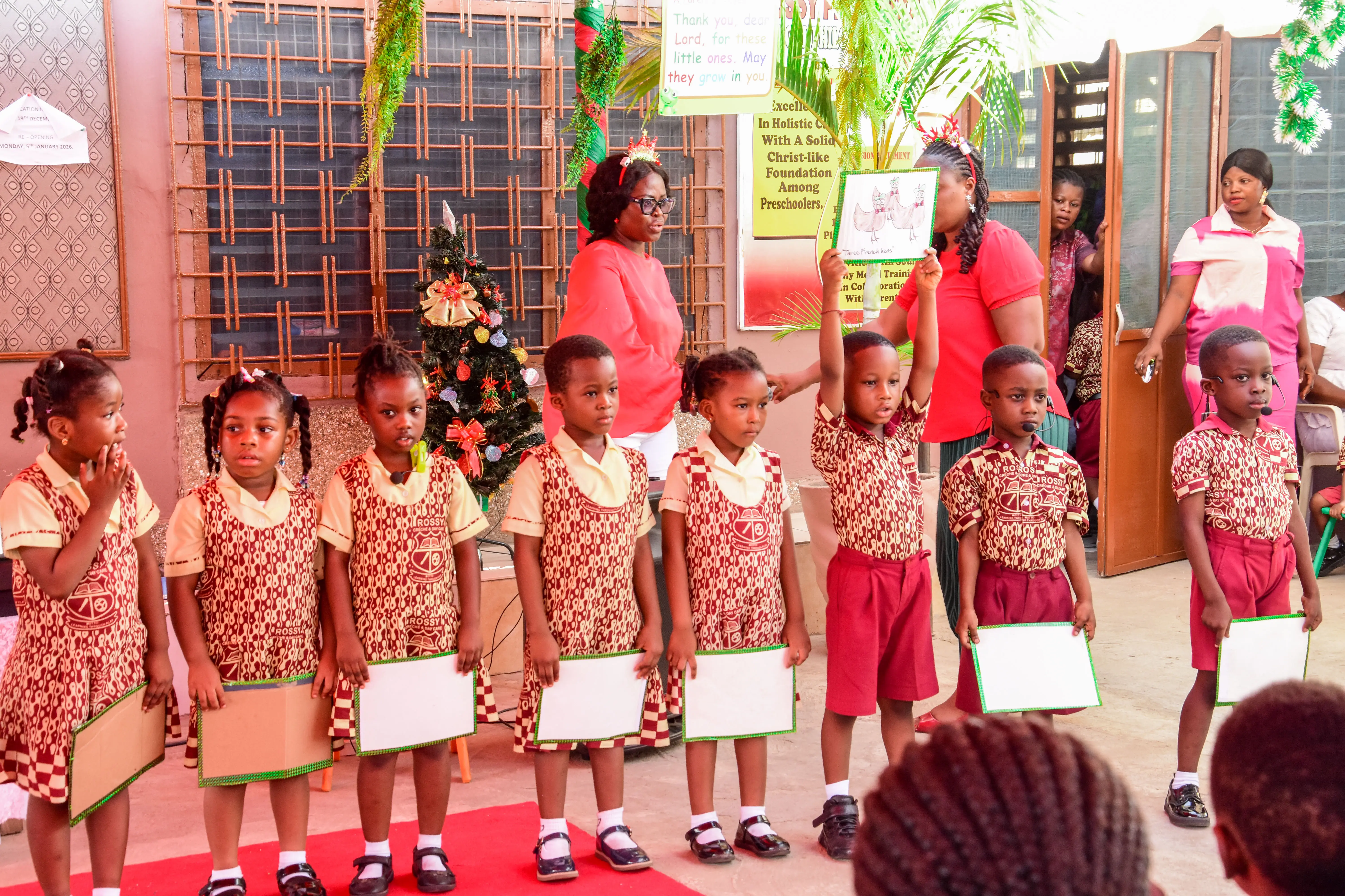 Bright classroom with learning materials