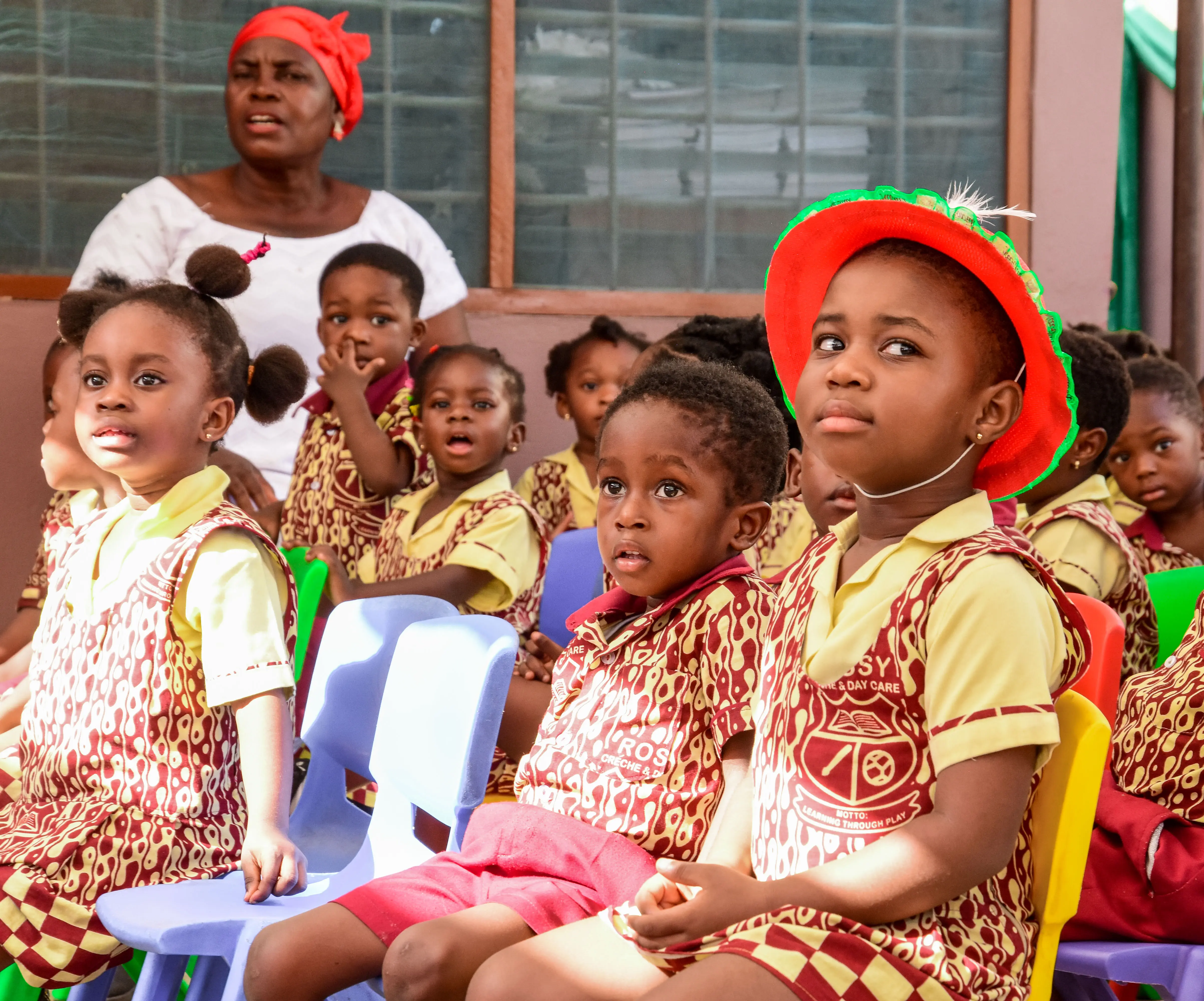 Children engaged in creative activities